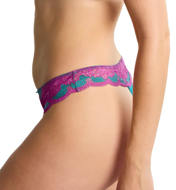 Clara Thong in Teal/Magenta - Panache