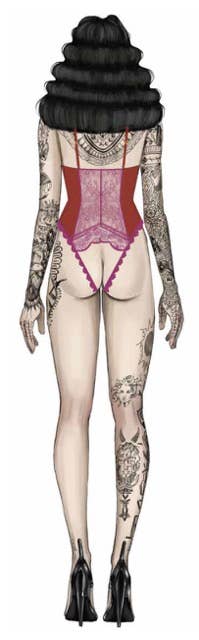 Jocelyn Satin & Lace Crotchless Teddy