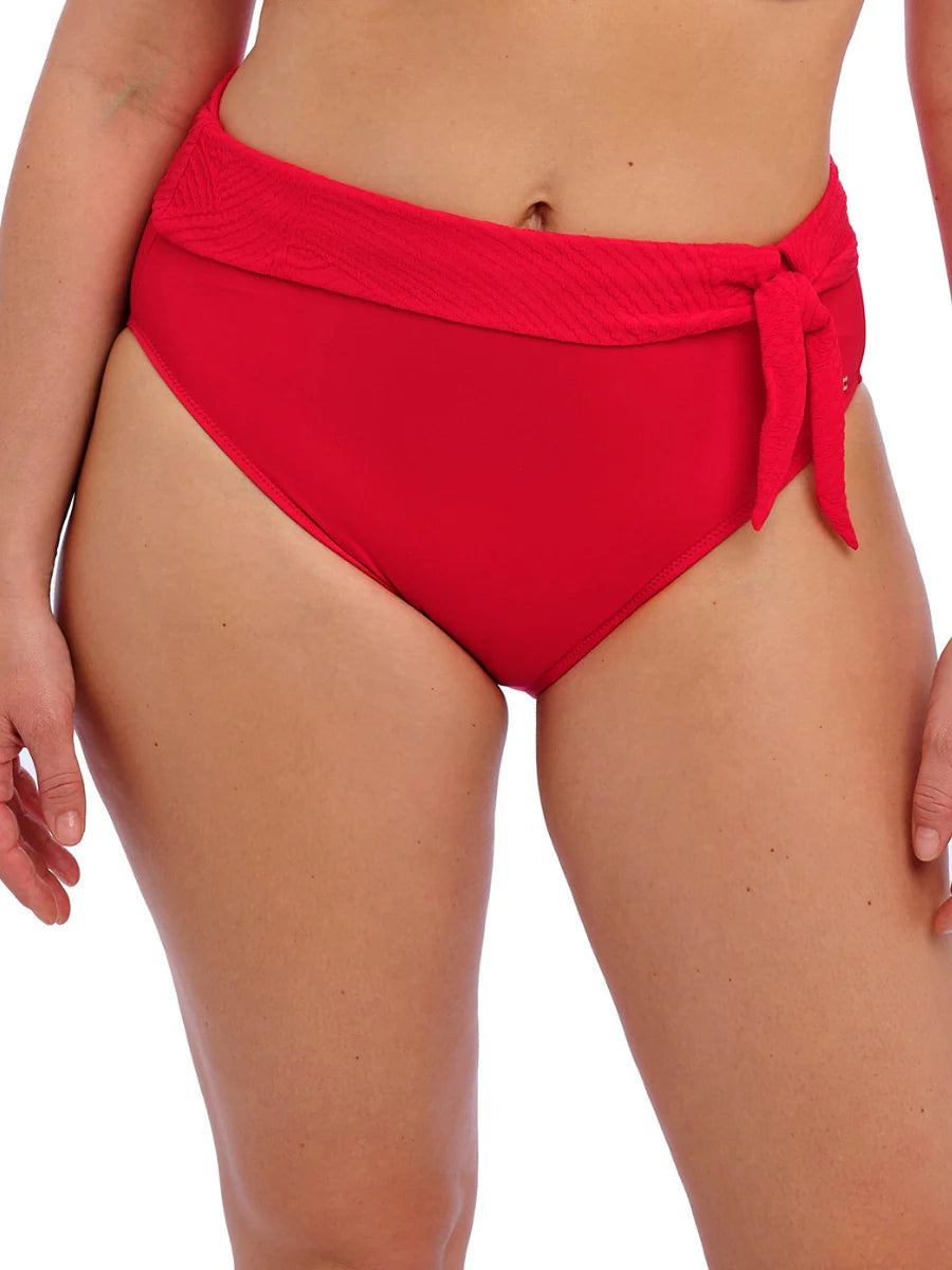 Ottawa High Waist Bikini Brief In Red - Fantasie