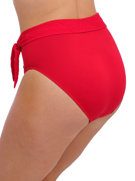 Ottawa High Waist Bikini Brief In Red - Fantasie