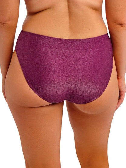 Paros Coast Mid Rise Bikini Brief in Berry Shimmer - Fantasie