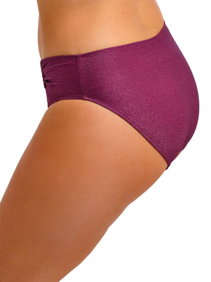 Paros Coast Mid Rise Bikini Brief in Berry Shimmer - Fantasie