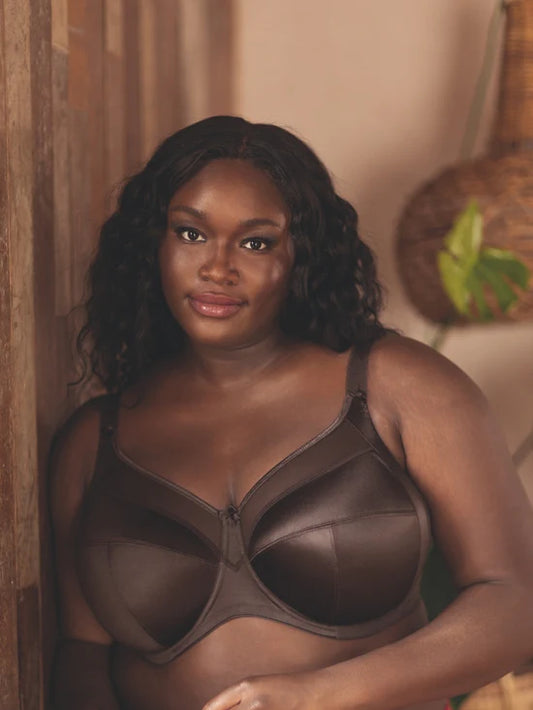 Keira Full Cup Bra in Chocolate - Goddess