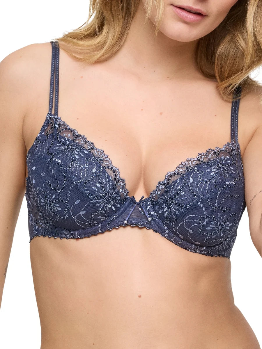 Jane Push Up Bra In Blue Shadow - Marie Jo