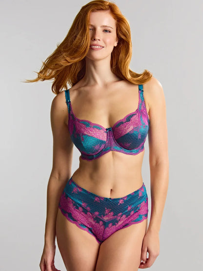 Clara Full Cup in Teal/Magenta - Panache