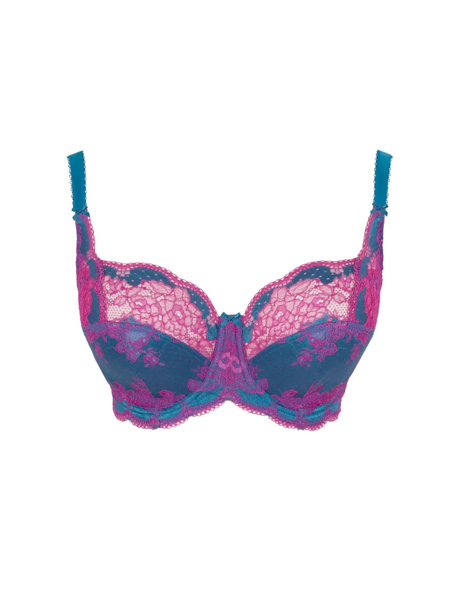 Clara Full Cup in Teal/Magenta - Panache