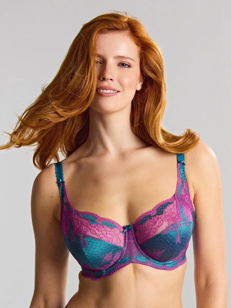 Clara Full Cup in Teal/Magenta - Panache