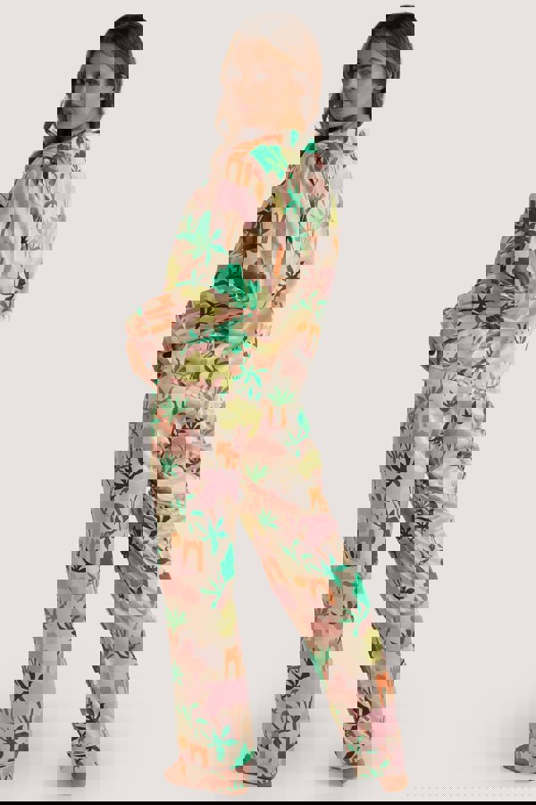 Alja Horvat Recycled Satin Long Sleeve Top - Playful Promises