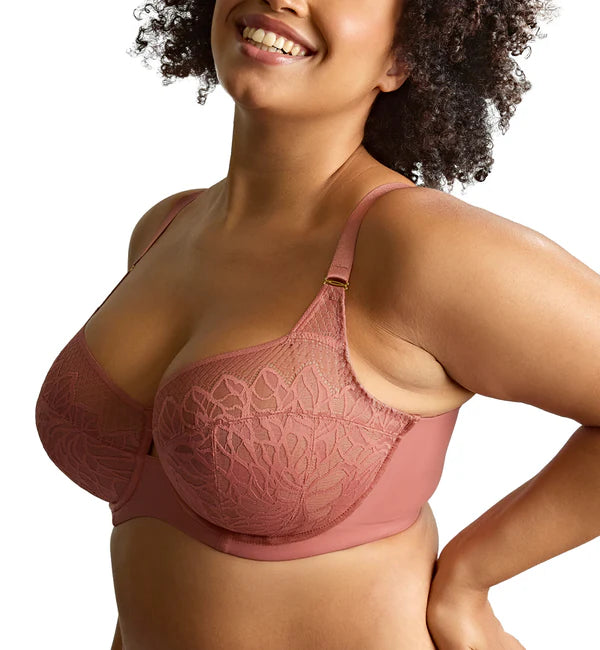 Sophia Full Cup Bra In Sienna Rose - Sculptresse