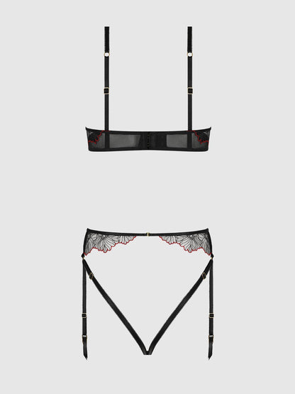Tulle Crotchless & Open Back Teddy - House of Desire