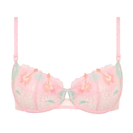 Daydream Lace Demi Bra In Pastel Bouquet - Chantelle
