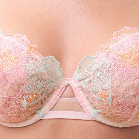 Daydream Lace Demi Bra In Pastel Bouquet - Chantelle