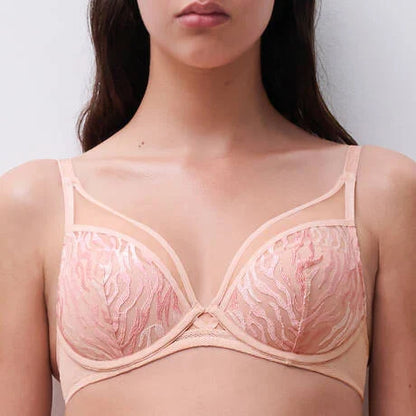 Electra Plunge T-Shirt Bra In Nude Camaieu - Chantelle