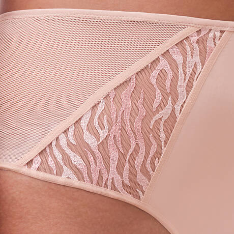 Electra High Waist Thong In Nude Camaieu - Chantelle