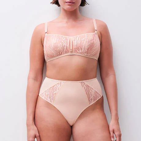 Electra High Waist Thong In Nude Camaieu - Chantelle