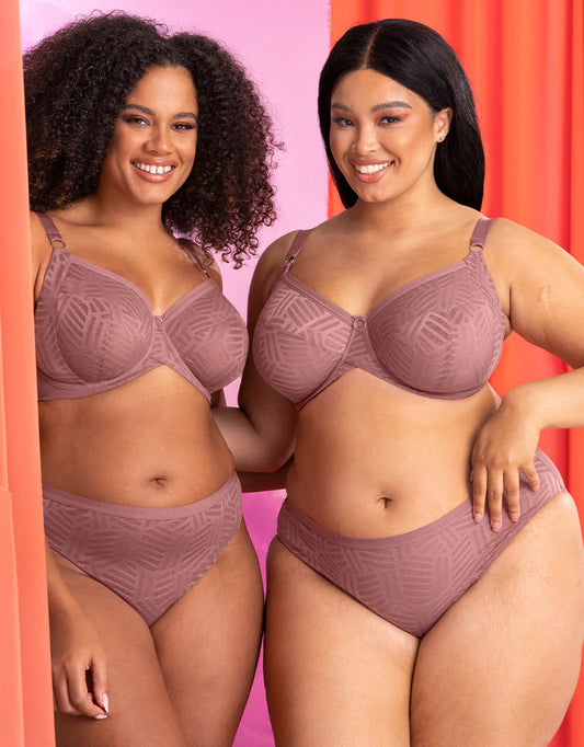 WonderFull Vibe Full Cup Side Support Bra In Dusty Rose - Curvy Kate Limited