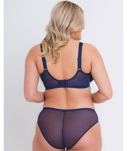 Wonder Vibe Full Cup Side Support Bra In Navy - Curvy Kate Limited