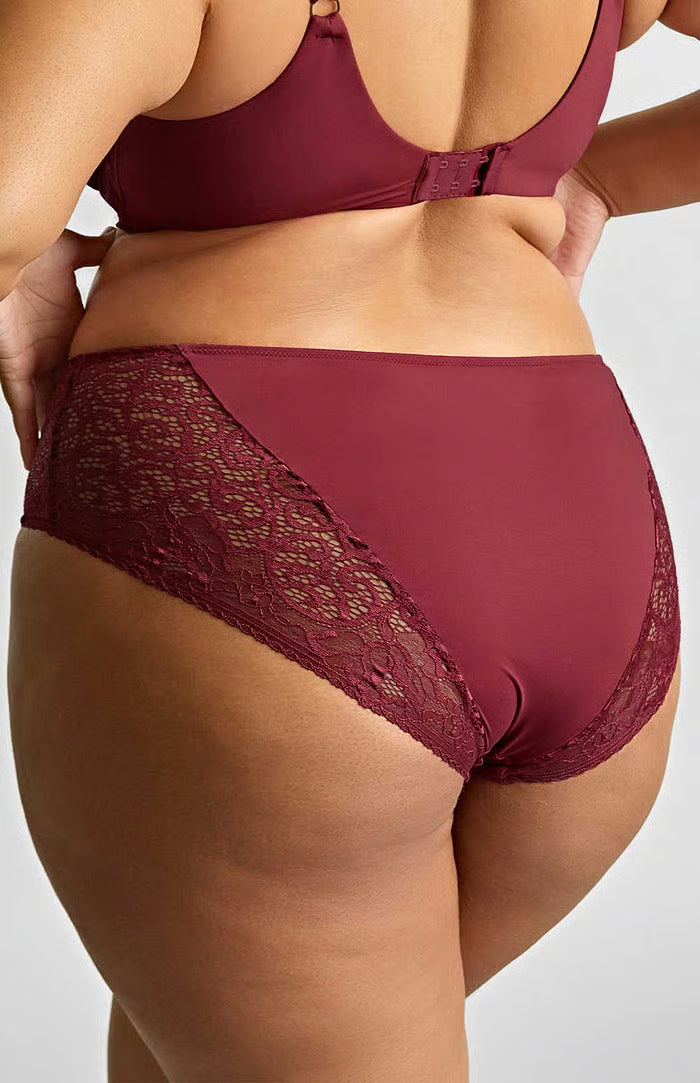 Estel Deep Brief In Cherry Red - Sculptresse