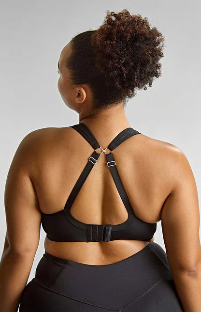 Activate Wired Non Padded Sports Bra In Black/Chalk - Sculptresse