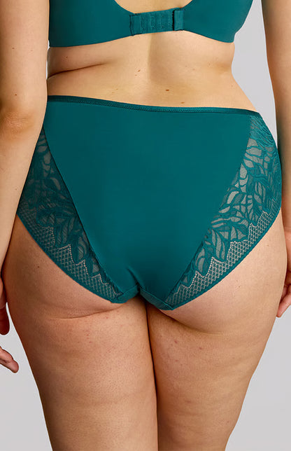 Sophia Deep Brief In Teal Blue - Sculptresse