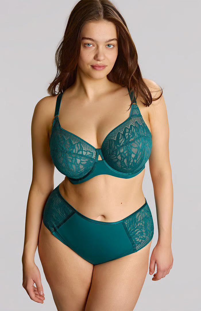 Sophia Deep Brief In Teal Blue - Sculptresse