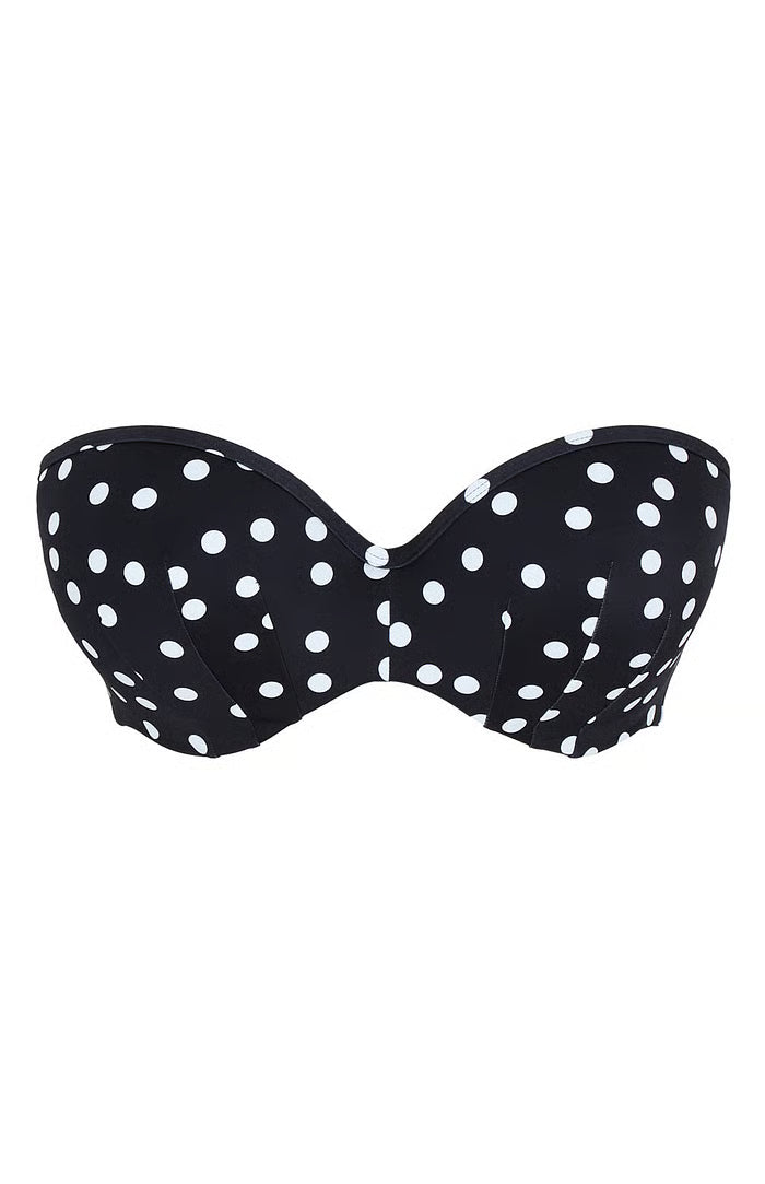 Polka Dot Scarlett Bandeau Bikini Top in Polka Dot - Panache