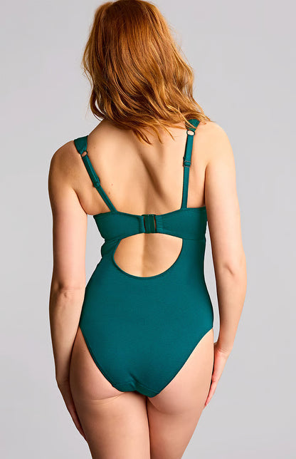 Spirit Monica Balcony Swimsuit in Teal Blue - Panache