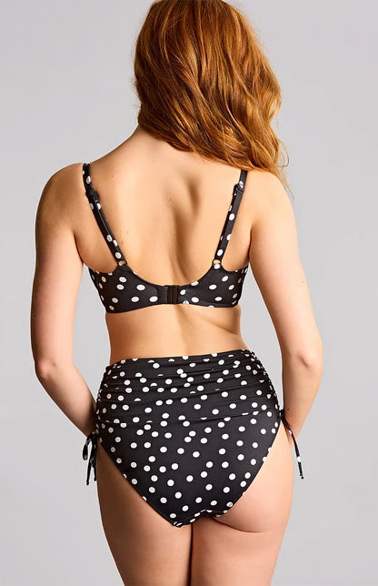 Midi Gather Brief In Polka Dot - Panache