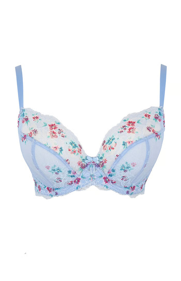 Ana Plunge Non Padded Bra In Cornflower - Panache