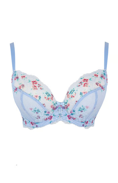 Ana Plunge Non Padded Bra In Cornflower - Panache