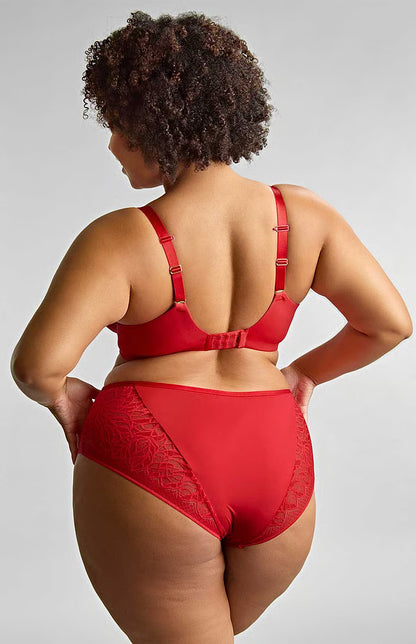 Sophia Deep Brief In Red - Sculptresse