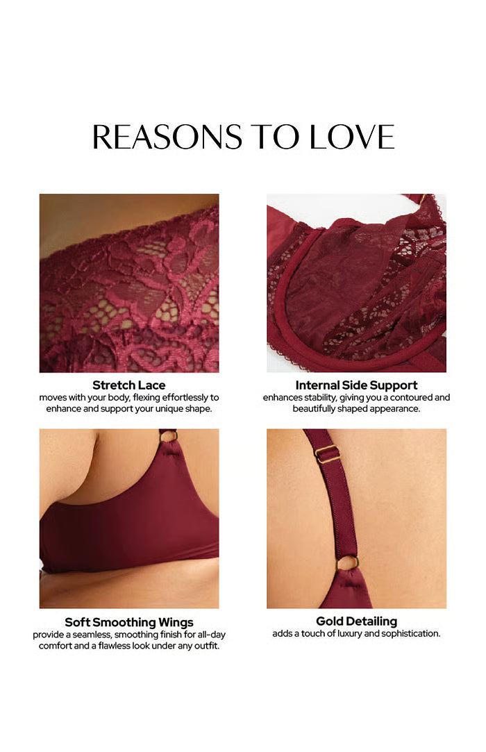 Estel Full Cup In Cherry Red - Sculptresse