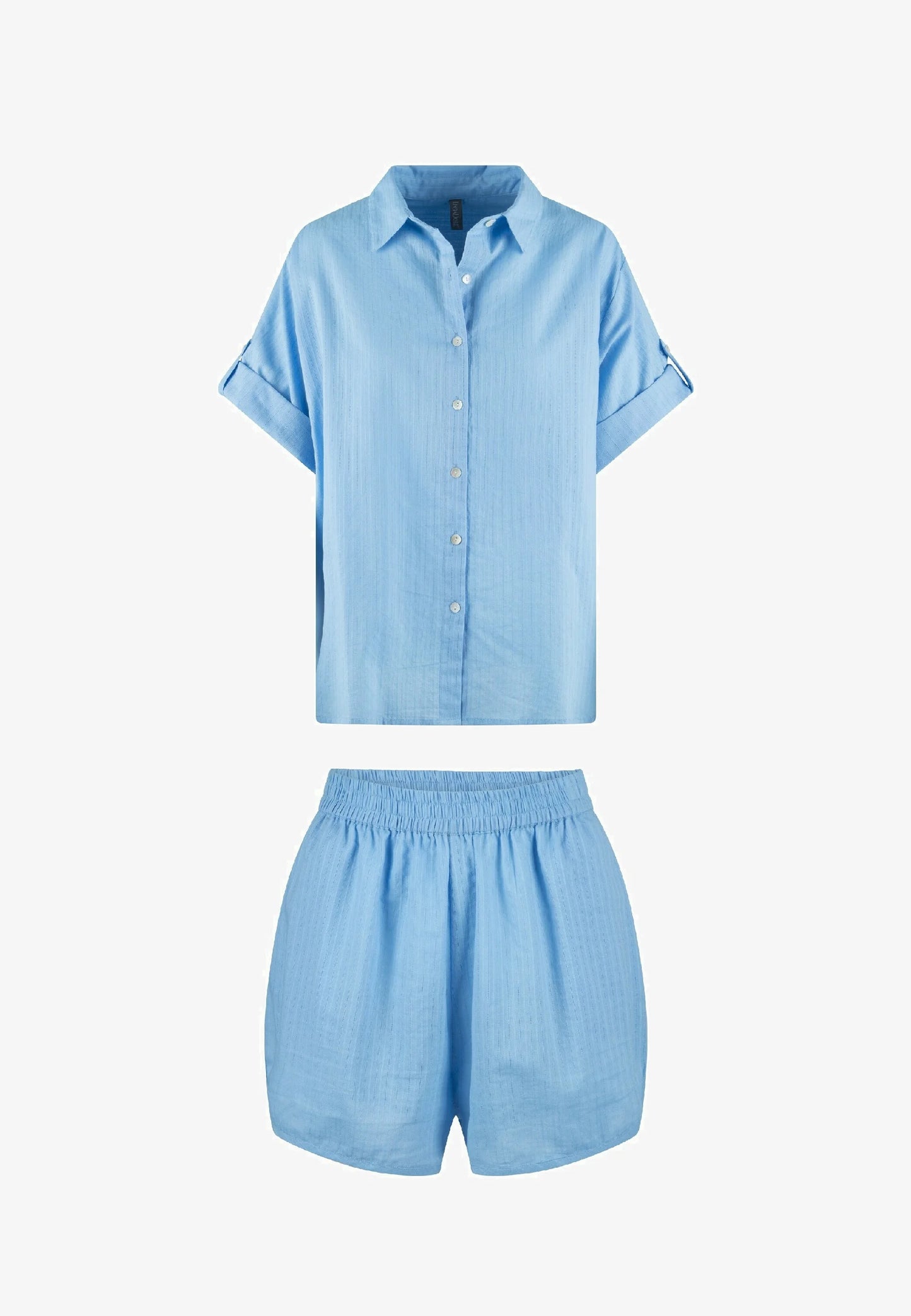 Cotton Pyjama Set In Bonnie Blue - Lingadore