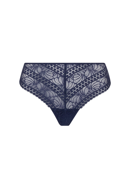 Atelier Seduction Thong In Bleu Purple - Antigel