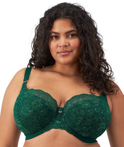 Brianna Underwired Padded Half Cup Bra In Rainforest - Elomi