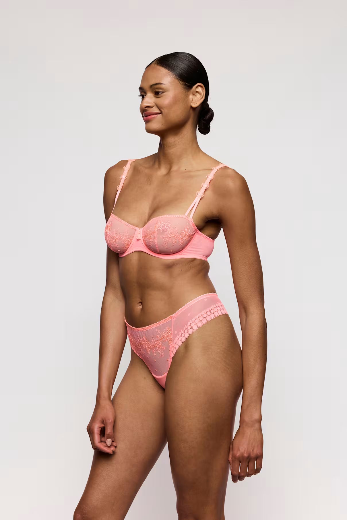 Annaelle Balcony Bra in Neon Peach - Marie Jo