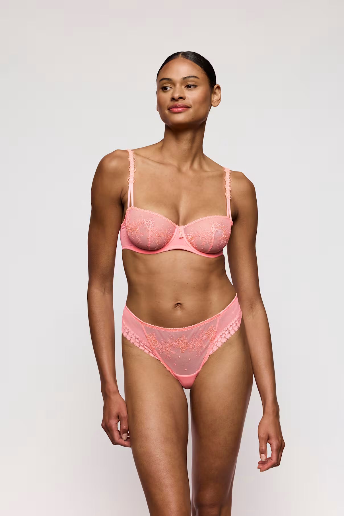 Annaelle Thong in Neon Peach - Marie Jo