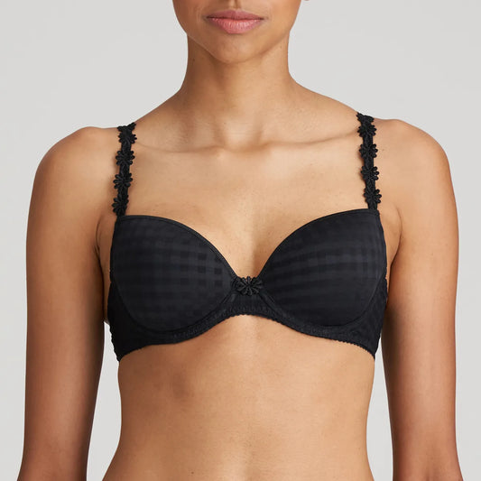 Avero Padded Plunge Bra In Black - Marie Jo