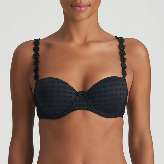 Avero Padded Balcony Bra In Black - Marie Jo