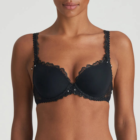 Jane Padded Heartshape Bra In Black - Marie Jo