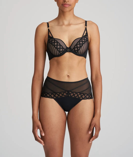 Buy Bye Bra Black Invisible Mid Waist Thong from the Laura Ashley online  shop