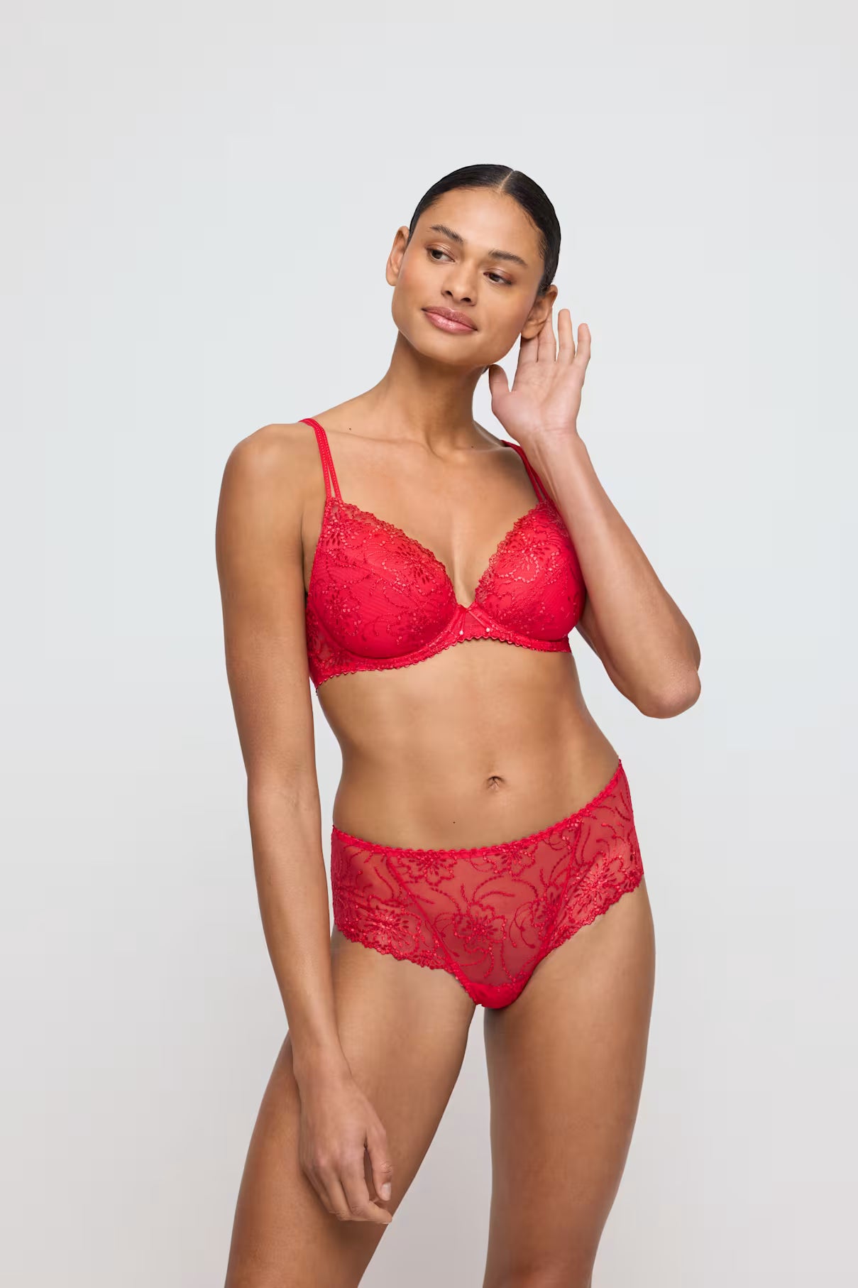 Jane Push Up Bra In True Red - Marie Jo