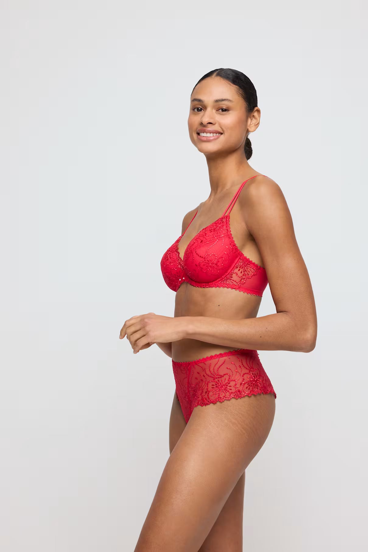 Jane Push Up Bra In True Red - Marie Jo