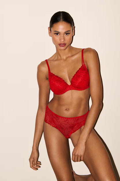 Jane Push Up Bra In True Red - Marie Jo