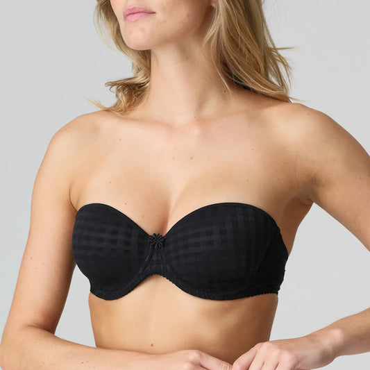 Avero Padded Strapless Bra In Black - Marie Jo