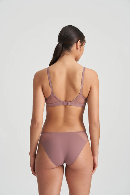 Louie Full Cup Wireless Bra In Satin Taupe - Marie Jo