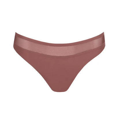 Louie Thong In Satin Taupe - Marie Jo