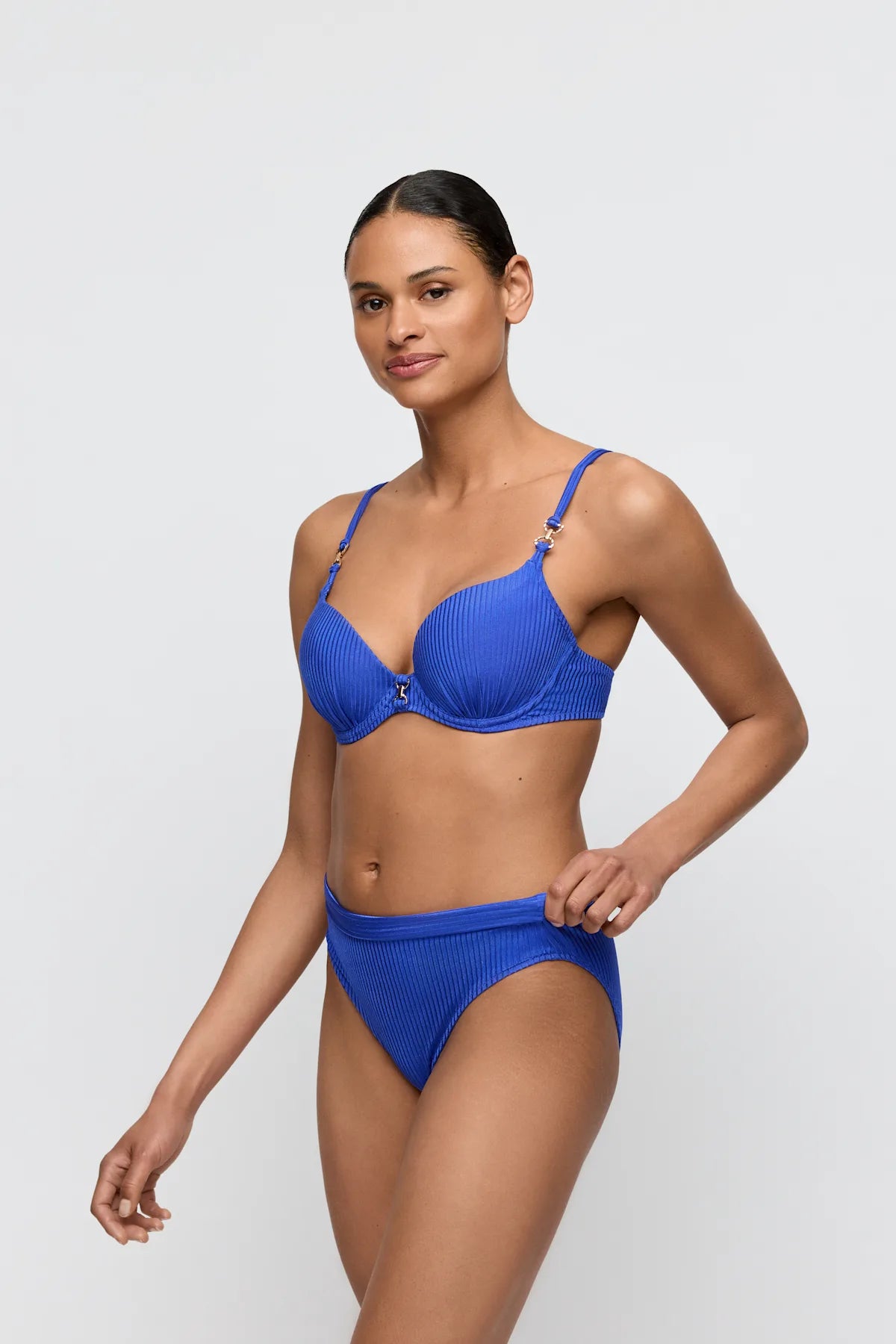 Emly Bikini Fold Brief in Electric Blue - Marie Jo