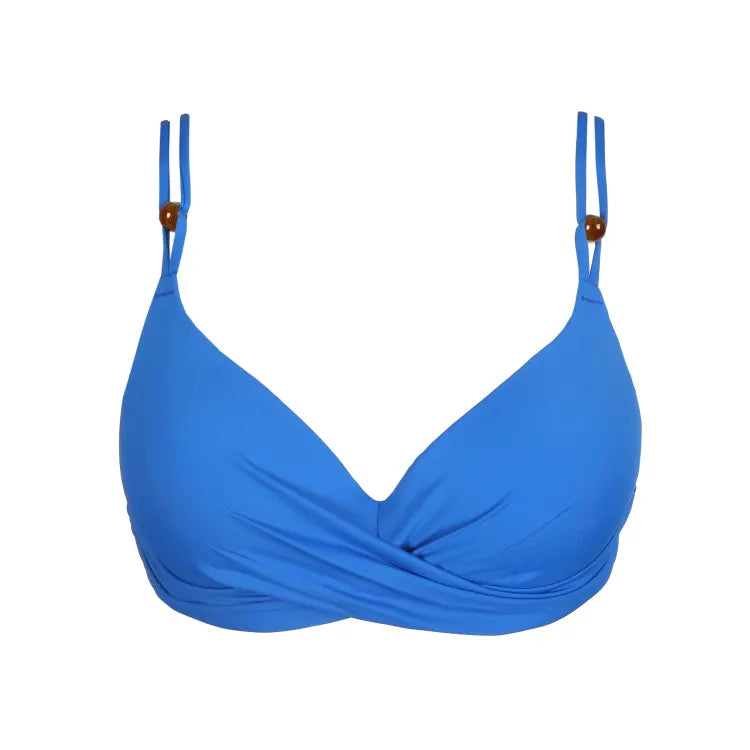 Flidais Padded Plunge Bikini Top In Blue Mistral - Marie Jo