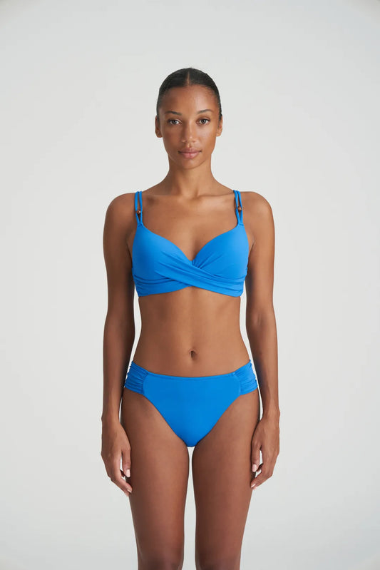 Flidais Padded Plunge Bikini Top In Blue Mistral - Marie Jo
